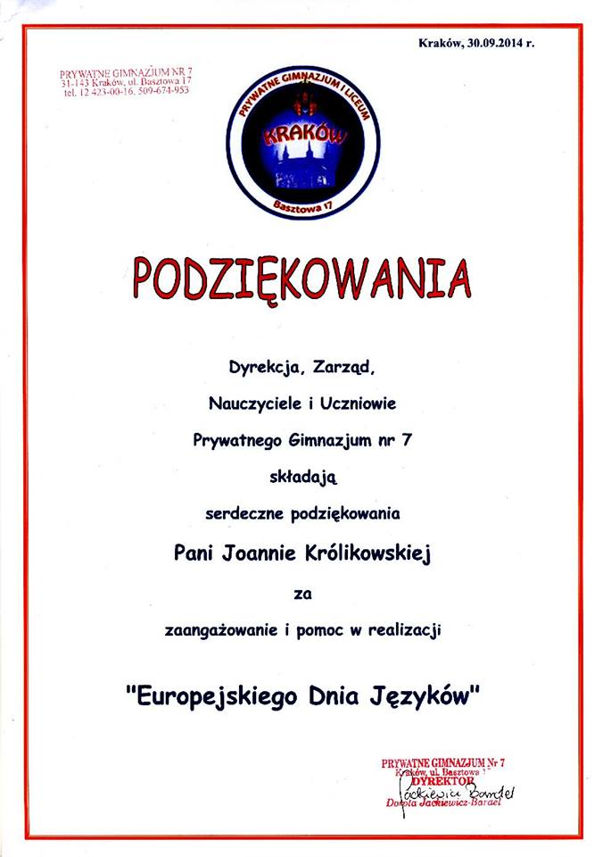 Prywatne Gimnazjum nr 7 w Krakowie